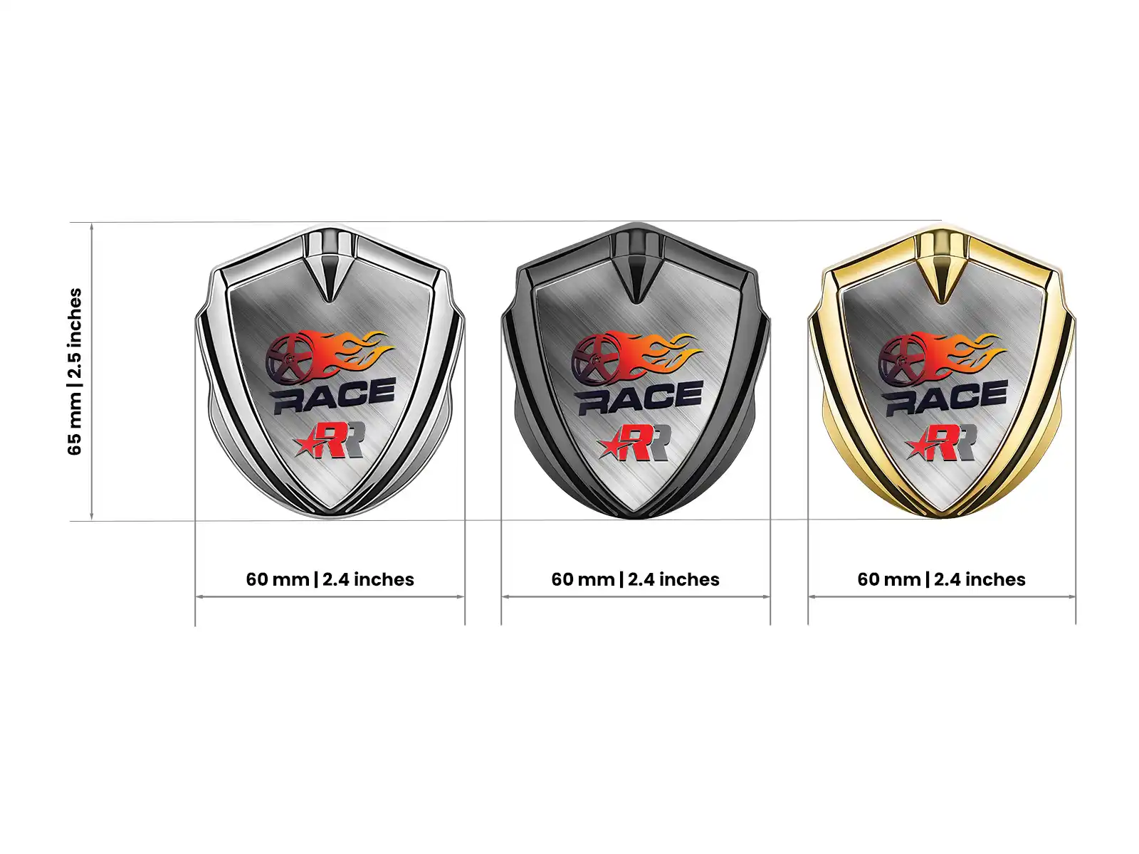 Emblem Metal Badge Modern Look Tuning Style